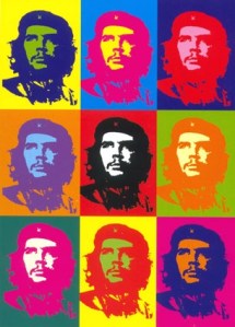 This infamous Che Guevara painting is actually a forgery created by Gerard Malanga (who was in need of money) and sold to a gallery in Rome. When Warhol heard of the fraud, he "authenticated" the fake, provided that all the money from sales went to him.